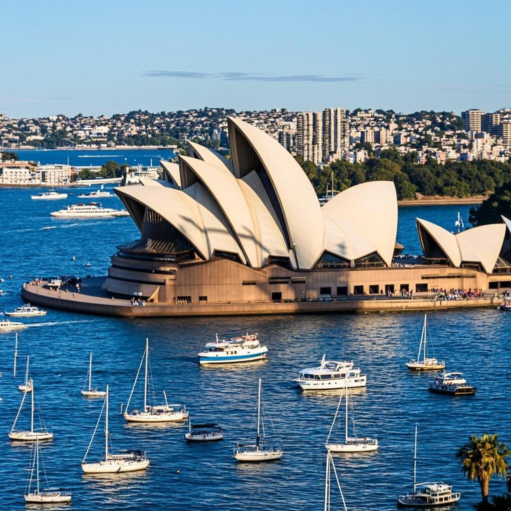 Sydney Opera House and harbour — study in Australia with A2 Abroad