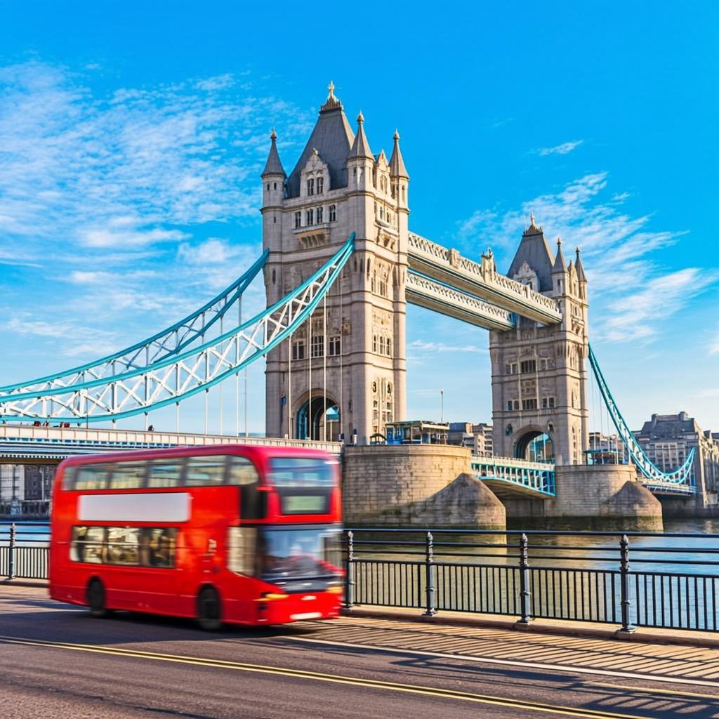 London skyline with Tower Bridge — study in the UK with A2 Abroad